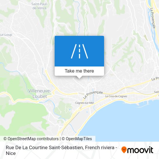 Rue De La Courtine Saint-Sébastien map
