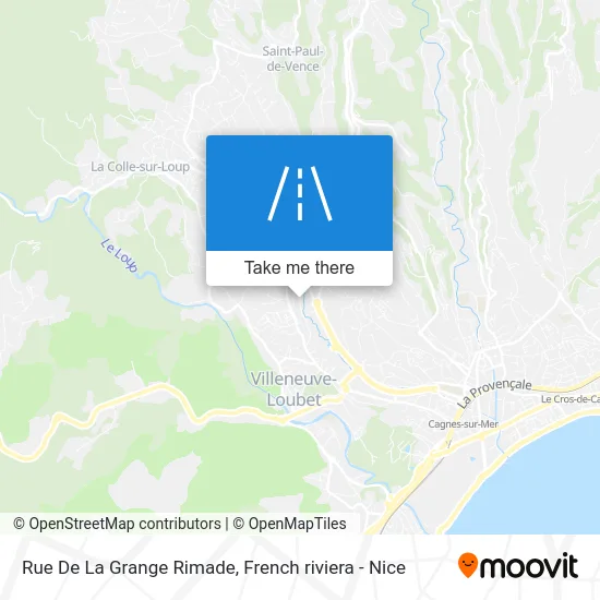 Rue De La Grange Rimade map