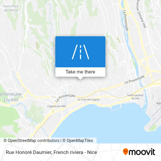 Rue Honoré Daumier map