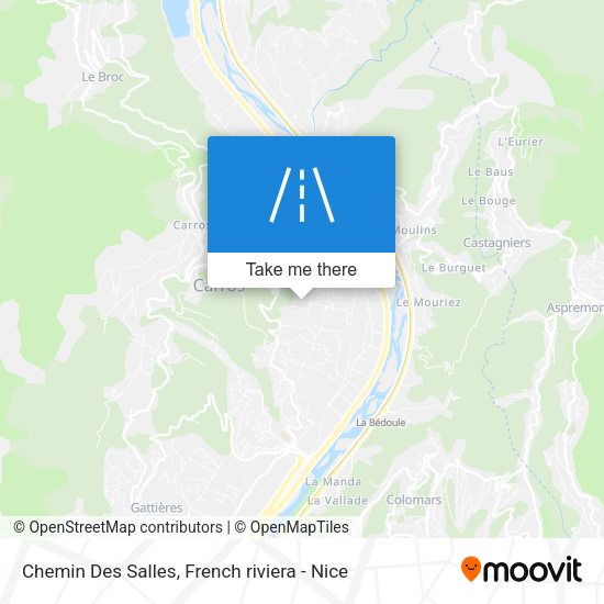 Chemin Des Salles map