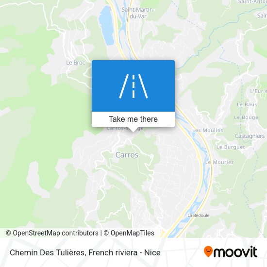 Chemin Des Tulières map