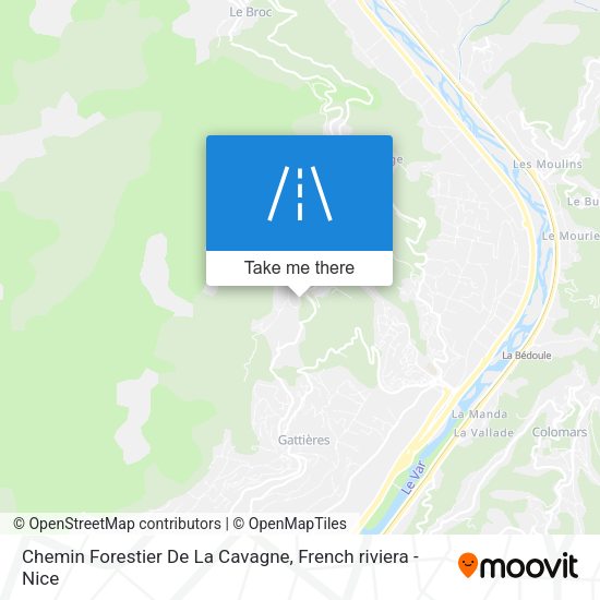 Chemin Forestier De La Cavagne map