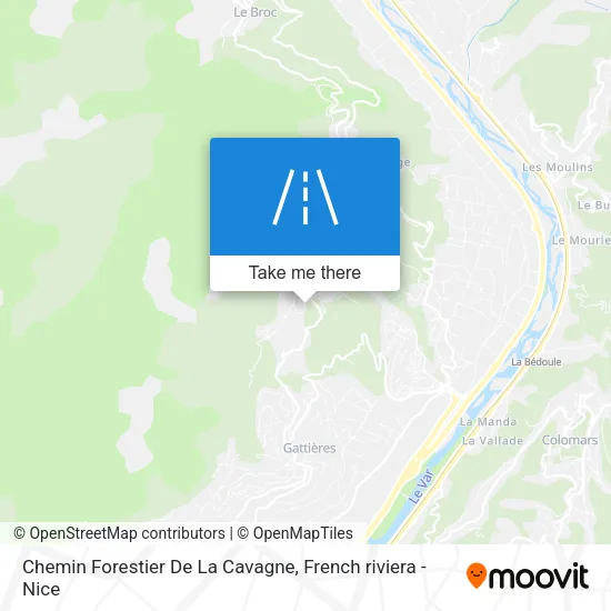 Chemin Forestier De La Cavagne map