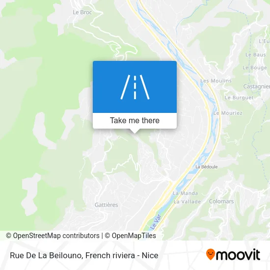 Rue De La Beilouno map
