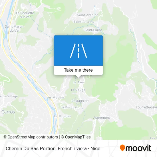 Chemin Du Bas Portion map