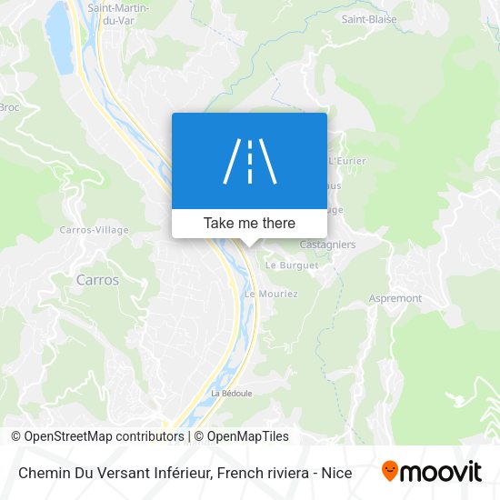 Chemin Du Versant Inférieur map