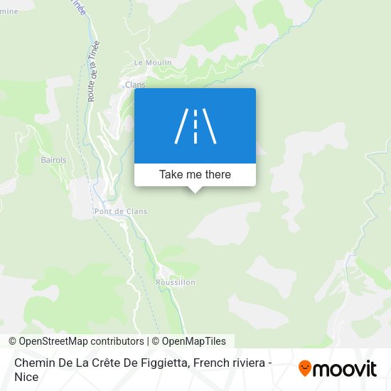 Chemin De La Crête De Figgietta map