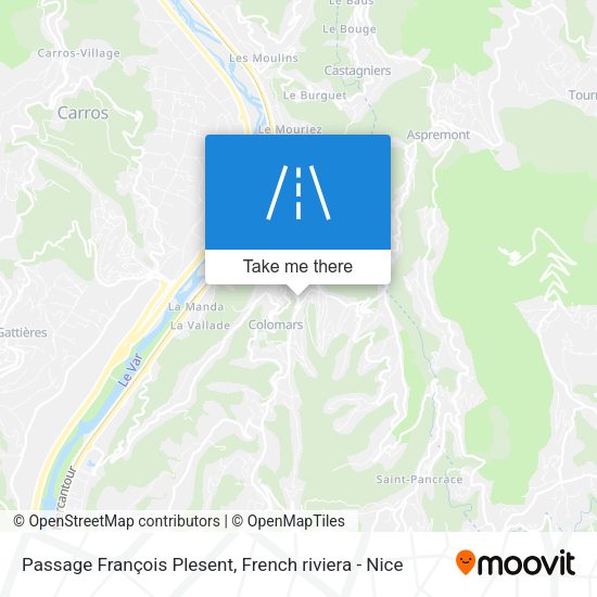 Passage François Plesent map