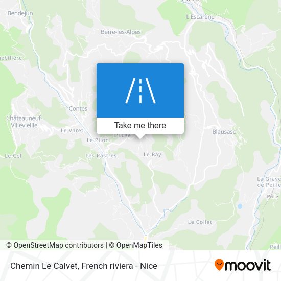 Chemin Le Calvet map