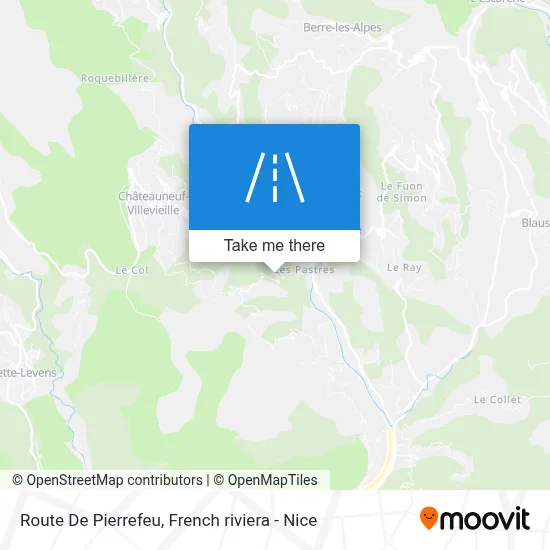 Route De Pierrefeu map