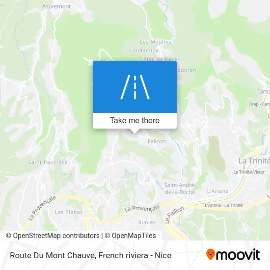 Route Du Mont Chauve map