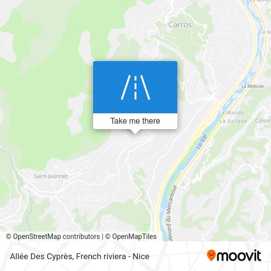 Allée Des Cyprès map