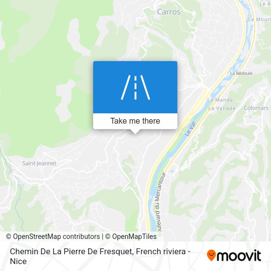 Chemin De La Pierre De Fresquet map
