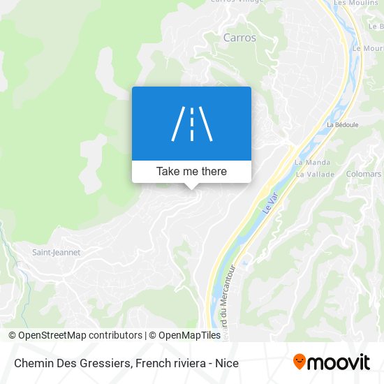 Chemin Des Gressiers map