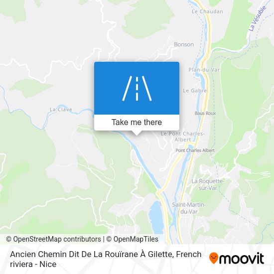 Ancien Chemin Dit De La Rouïrane À Gilette map