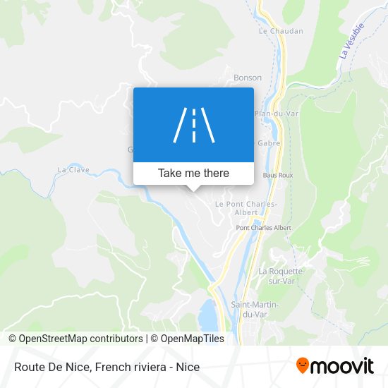 Route De Nice map