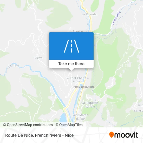Route De Nice map