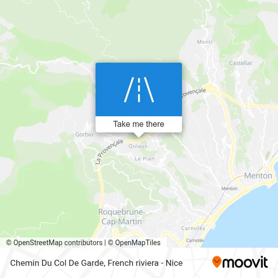 Chemin Du Col De Garde map