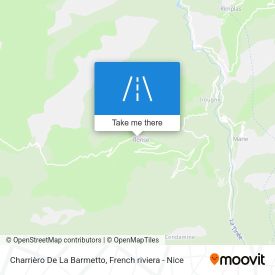 Charrièro De La Barmetto map