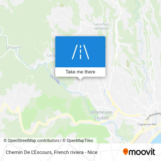 Chemin De L'Escours map