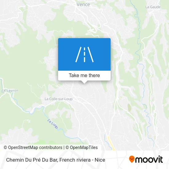 Chemin Du Pré Du Bar map