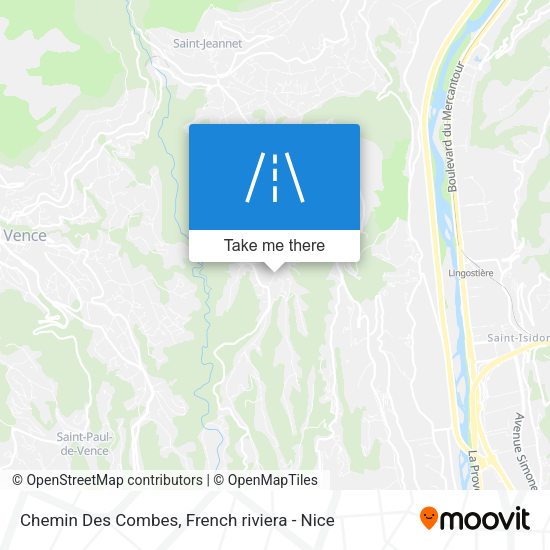 Chemin Des Combes map