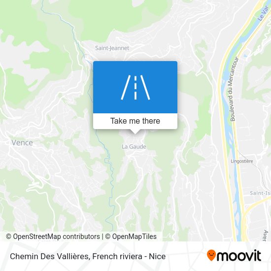 Chemin Des Vallières map