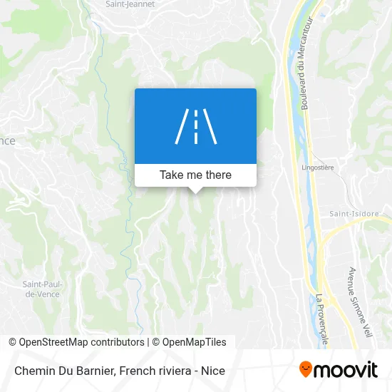 Chemin Du Barnier map