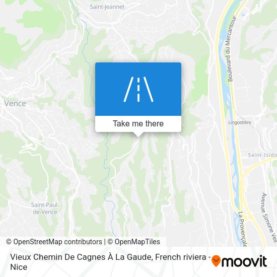 Vieux Chemin De Cagnes À La Gaude map