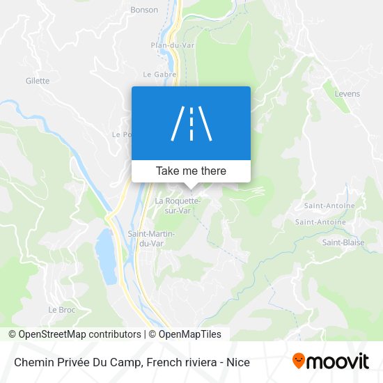 Chemin Privée Du Camp map