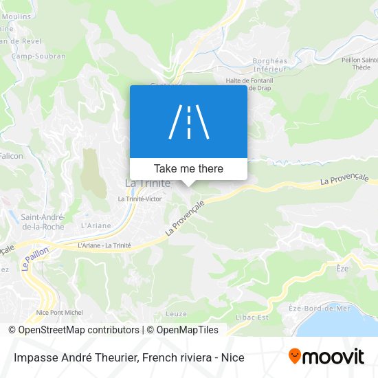 Impasse André Theurier map