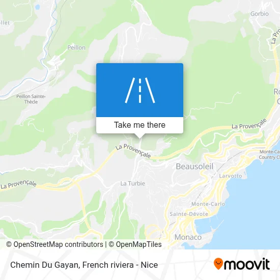 Chemin Du Gayan map