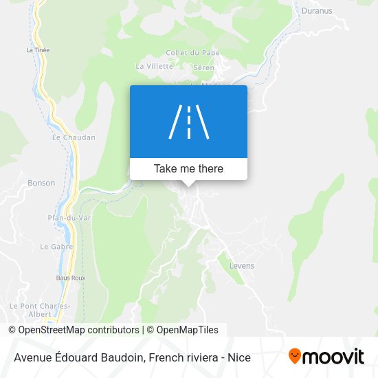 Avenue Édouard Baudoin map