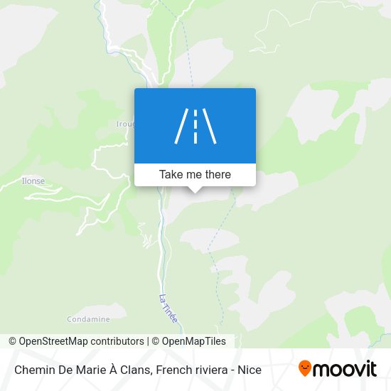 Chemin De Marie À Clans map