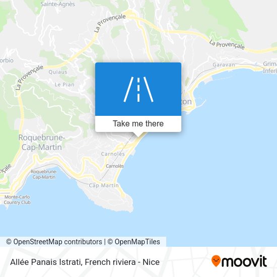 Allée Panais Istrati map