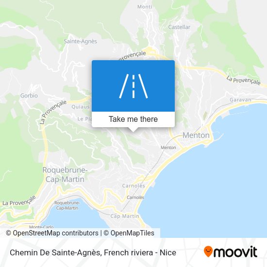 Chemin De Sainte-Agnès map