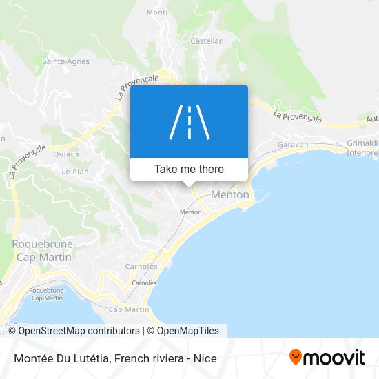 Montée Du Lutétia map