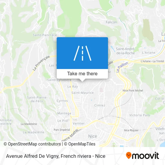 Avenue Alfred De Vigny map