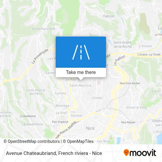 Avenue Chateaubriand map