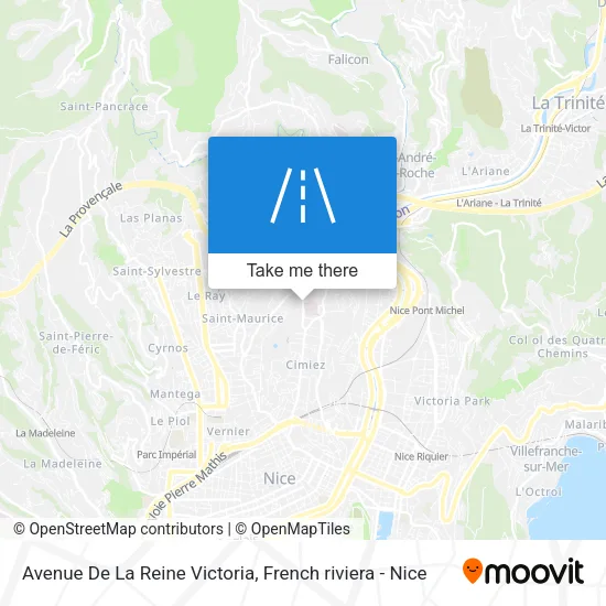 Avenue De La Reine Victoria map