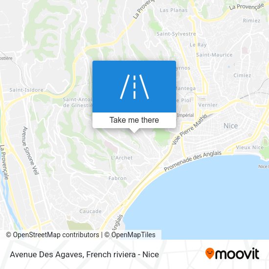 Avenue Des Agaves map