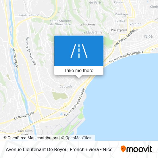 Avenue Lieutenant De Royou map
