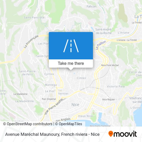 Avenue Maréchal Maunoury map