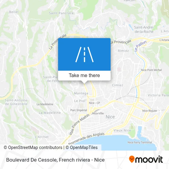 Boulevard De Cessole map