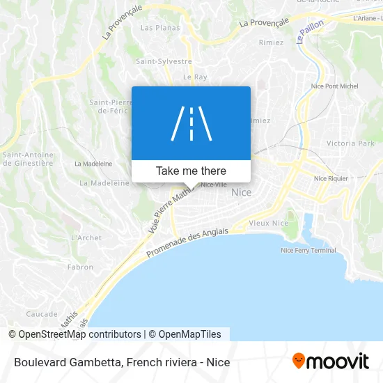 Boulevard Gambetta map