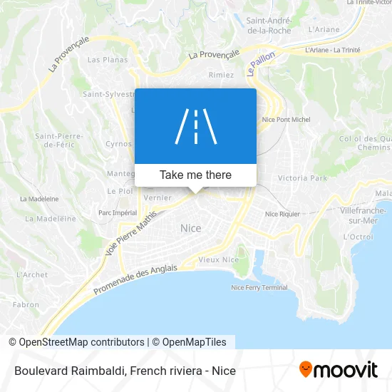 Boulevard Raimbaldi map