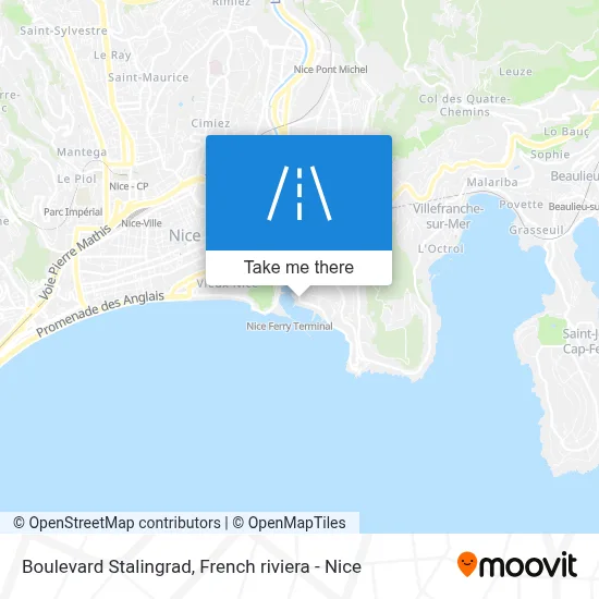 Boulevard Stalingrad map