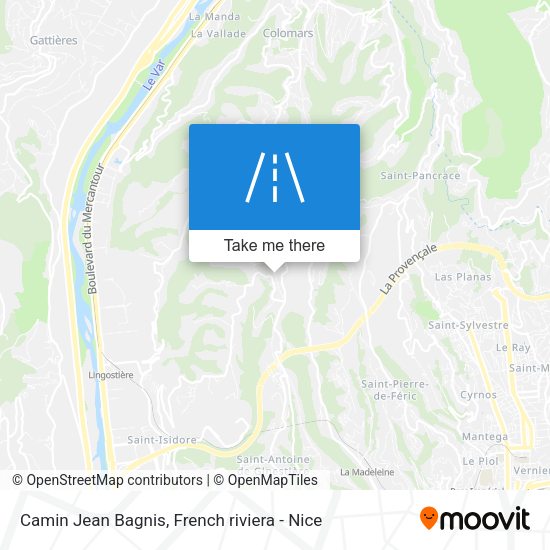 Camin Jean Bagnis map