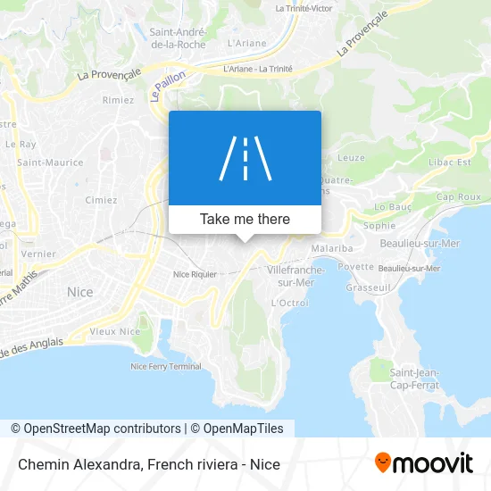 Chemin Alexandra map