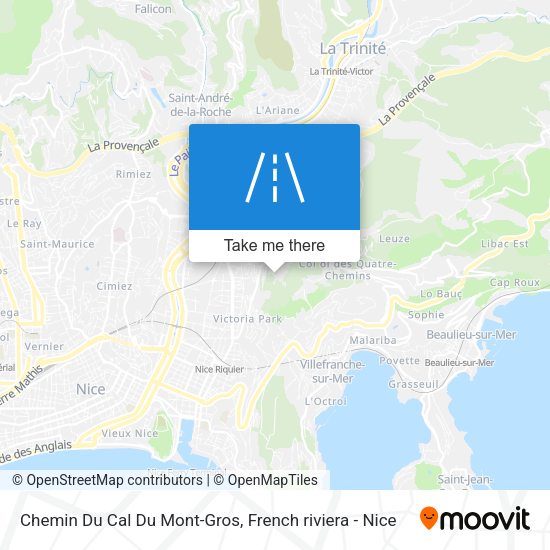 Chemin Du Cal Du Mont-Gros map